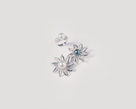 Flower Silver Earring